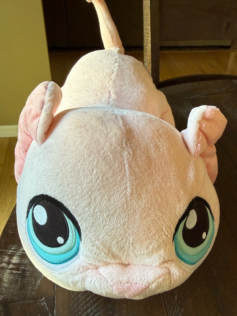 Littlest Pet Shop jumbo pink mouse plush toy vintage Hasbro 18 inches